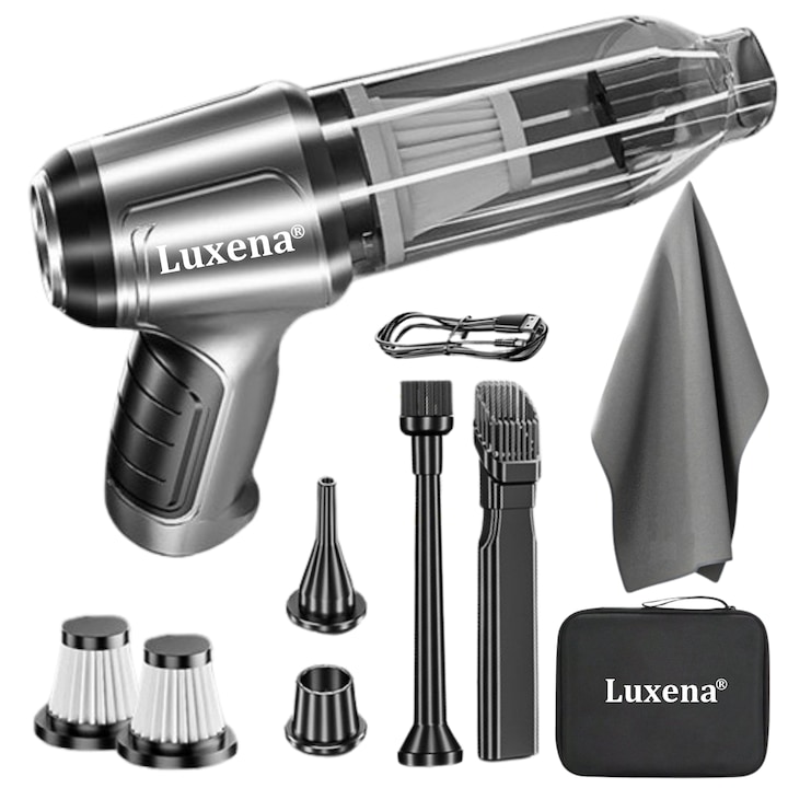 Aspirator de mana auto portabil 4 in 1 Pro Luxena Review si Pareri